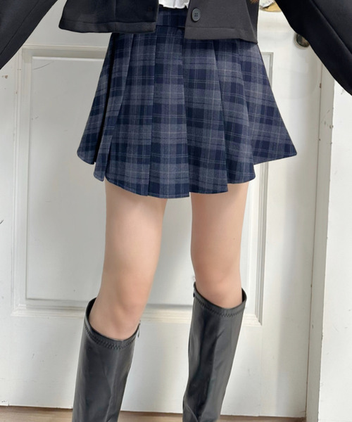 Ada. スカート チェック柄 プリーツ ミニスカート : ZOZOTOWN Yahoo!店