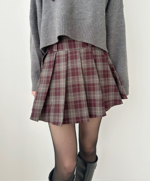 Ada. スカート チェック柄 プリーツ ミニスカート : ZOZOTOWN Yahoo!店