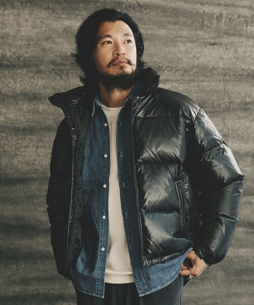 B:MING by BEAMS ブラックダウンジャケット S B：MING by BEAMS（ビーミング by ビームス） ダウンジャケット ダウン
