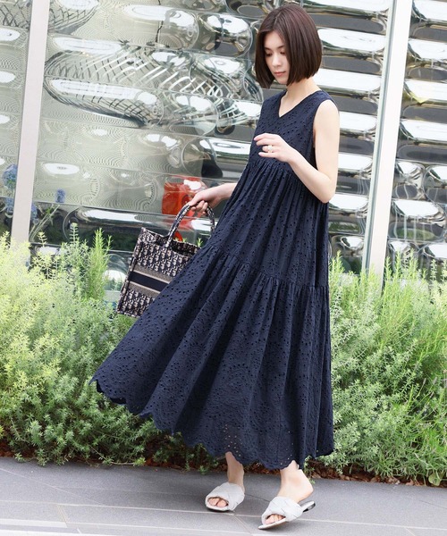 ELFRANK ノースリーブワンピース FREE ブラック レディース : ZOZOTOWN