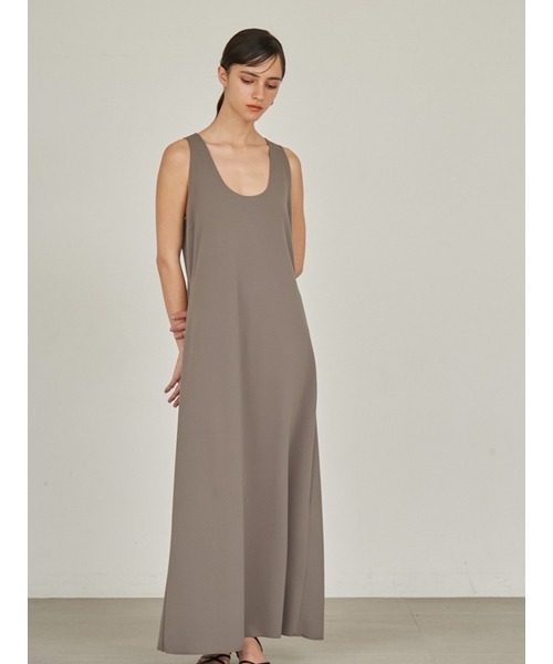 「styling/」 ノースリーブワンピース 1 グリーン レディース_画像2
