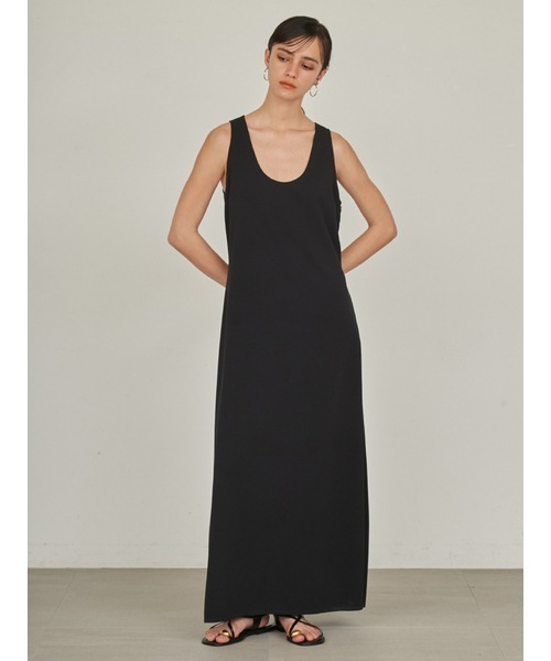 「styling/」 ノースリーブワンピース 1 グリーン レディース_画像3