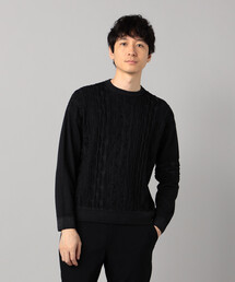 β MEN（ベータ・メン） セーター ニット COOGI（クージー）柄 クルー