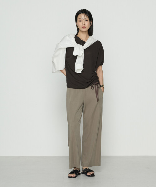 ギャバジン K．T（Gabardine K．T）/〔 +サイズ 〕 和紙ジャージー ドローイングTシャツ Gabardine K.T（ギャバジンK.T） tシャツ 和紙ジャージー ドローイング