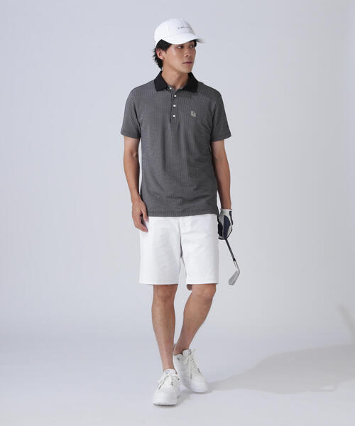 PEARLY GATES（パーリーゲイツ） ポロシャツ サッカーストライプ半袖