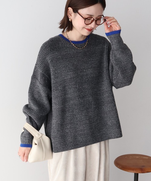 web掲載色違いニット38 Limited Price】【SET】リバーシブルバイカラーニットセットアップ 全3