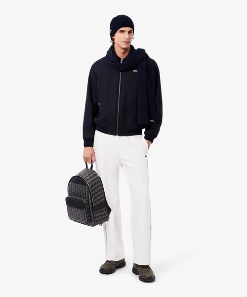 ラコステ（LACOSTE）/ウールブレンドニットマフラー＆ビーニーギフトセット LACOSTE（ラコステ） ニット帽 ニットキャップ ウールブレンドニット