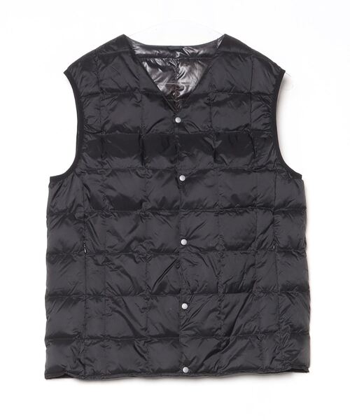 TAION 「TAION」 キルティングダウンベスト - ブラック メンズ