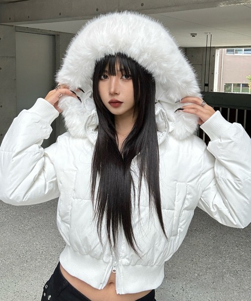 KsG ダウンコート ダウンジャケット ファーフードダウンジャケット