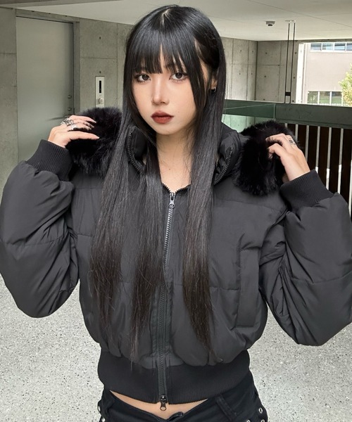 KsG ダウンコート ダウンジャケット ファーフードダウンジャケット