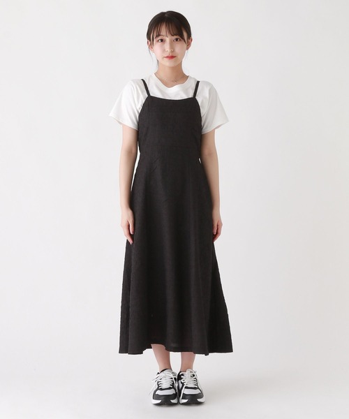 「repipi armario」 「KIDS」キャミソールワンピース MEDIUM ブラック キッズ_画像7