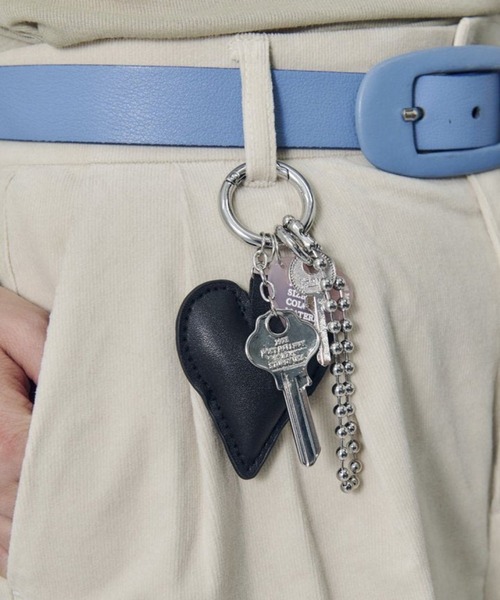GOLDY（ゴールディ） キーホルダー 「GOLDY」レザー タッチ ハート