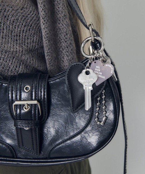 GOLDY（ゴールディ） キーホルダー 「GOLDY」レザー タッチ ハート