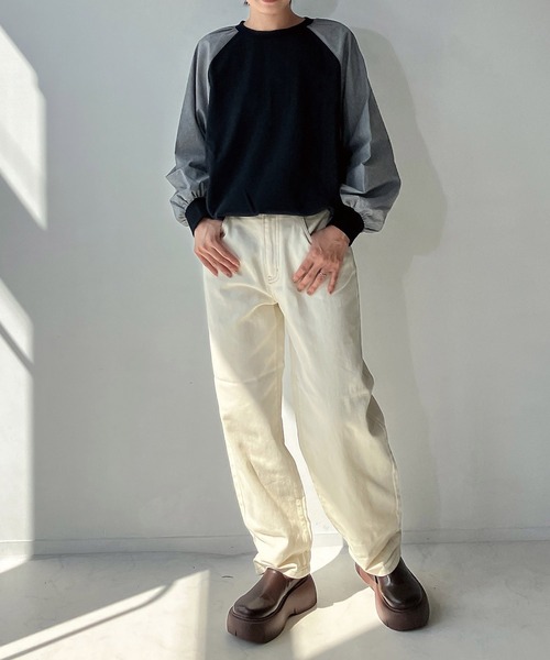 「AS KNOW AS plus」 スウェットカットソー FREE ブラック レディース_画像2