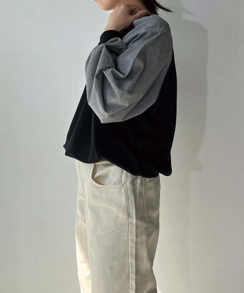 「AS KNOW AS plus」 スウェットカットソー FREE ブラック レディース_画像4