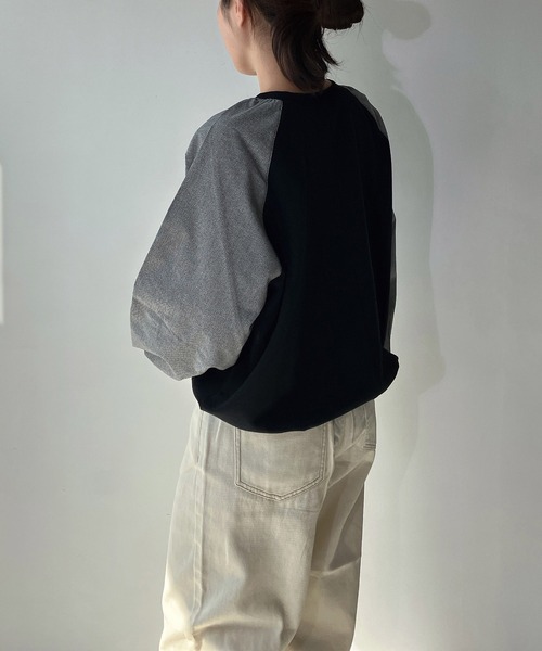 「AS KNOW AS plus」 スウェットカットソー FREE ブラック レディース_画像5