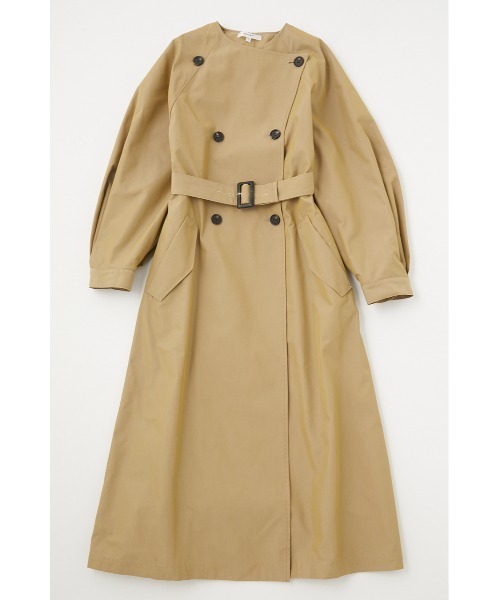 「MOUSSY」 トレンチコート 1 ライトカーキ レディース_画像7