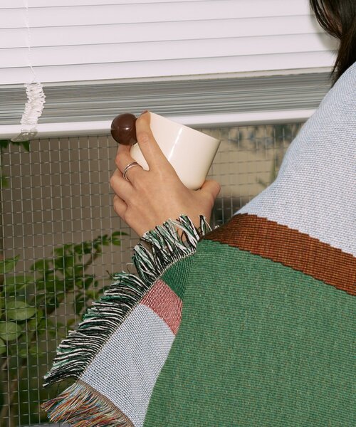SAHIR（サヒール） ブランケット サヒール」Throwket Rain water