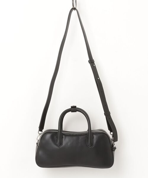 美品✨ エンポリオアルマーニ ハンドバッグ デカロゴ ブラック 黒 EMPORIO ARMANI ハンドバッグ 「エンポリオ アルマーニ」トップ