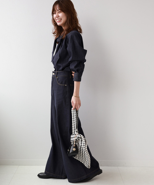 「JOURNAL STANDARD relume」 デニムパンツ 38 ネイビー レディース_画像3