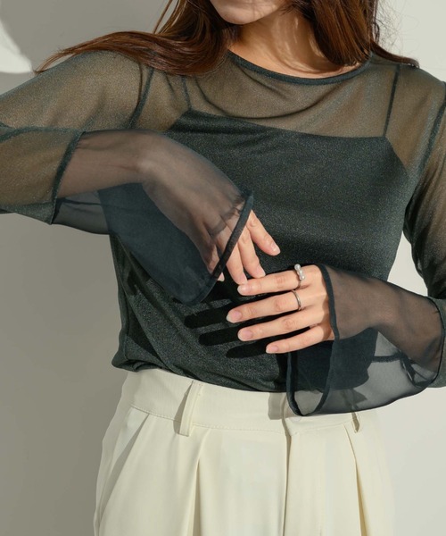 någonsstans 長袖トップス M 黒・緑 SH_U2MAC50109_01_XL.jpg