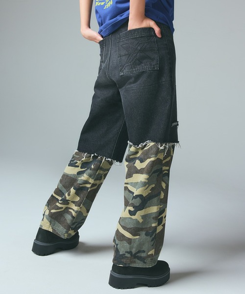ジーンズ デニム デニムパンツ FADED CAMO LAYERED PANTS レディース メンズ_4
