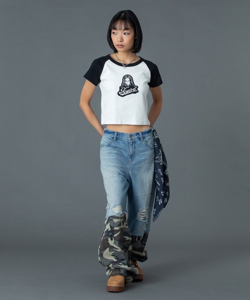 ジーンズ デニム デニムパンツ FADED CAMO LAYERED PANTS レディース メンズ_17