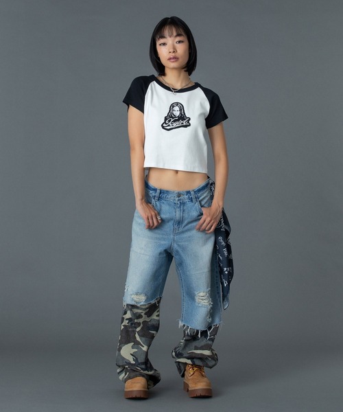 ジーンズ デニム デニムパンツ FADED CAMO LAYERED PANTS レディース メンズ_18