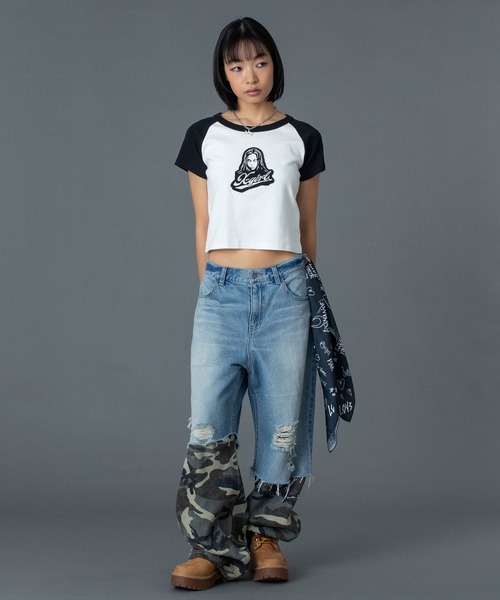 ジーンズ デニム デニムパンツ FADED CAMO LAYERED PANTS レディース メンズ_19