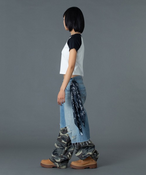 ジーンズ デニム デニムパンツ FADED CAMO LAYERED PANTS レディース メンズ_20