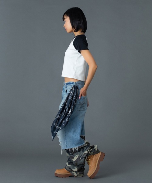 ジーンズ デニム デニムパンツ FADED CAMO LAYERED PANTS レディース メンズ_21
