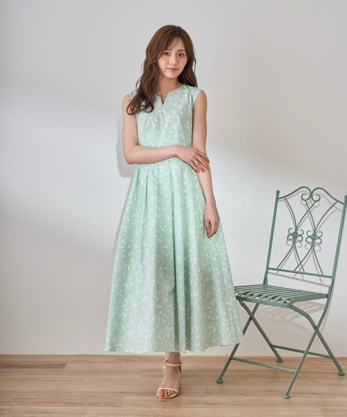 「31 Sons de mode」 ノースリーブワンピース M ブラウン レディースの画像