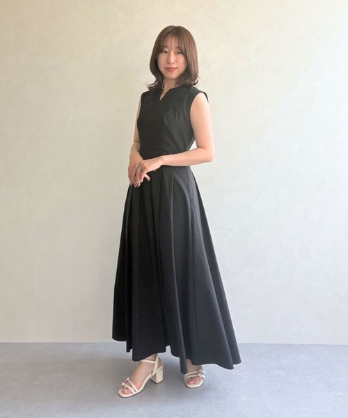 「31 Sons de mode」 ノースリーブワンピース M ブラウン レディースの画像