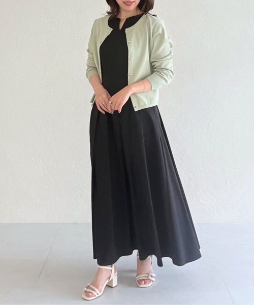 「31 Sons de mode」 ノースリーブワンピース M ブラウン レディースの画像