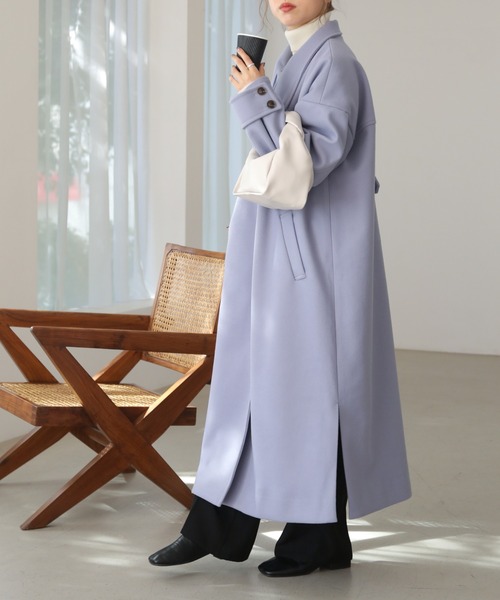 「RAY CASSIN」 ステンカラーコート FREE ブラック レディース_画像7