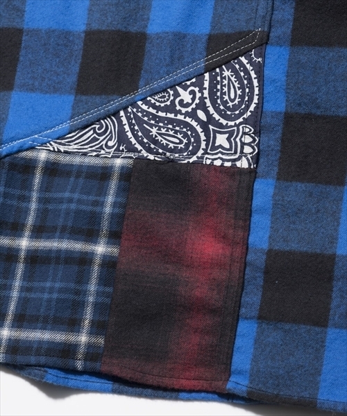 「SEVESKIG」 長袖シャツ X-LARGE レッド メンズ_画像4