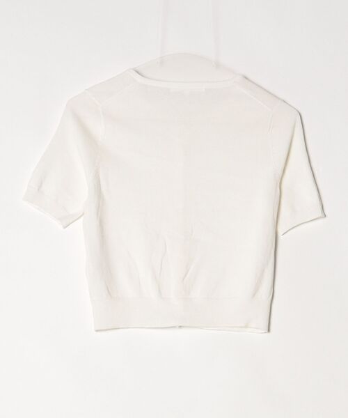 「ANAYI」 7分袖ニットカーディガン 38 ホワイト レディース_画像2