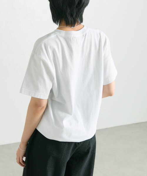 「ear PAPILLONNER」 「Sumi style」半袖カットソー FREE ホワイト レディース_画像7