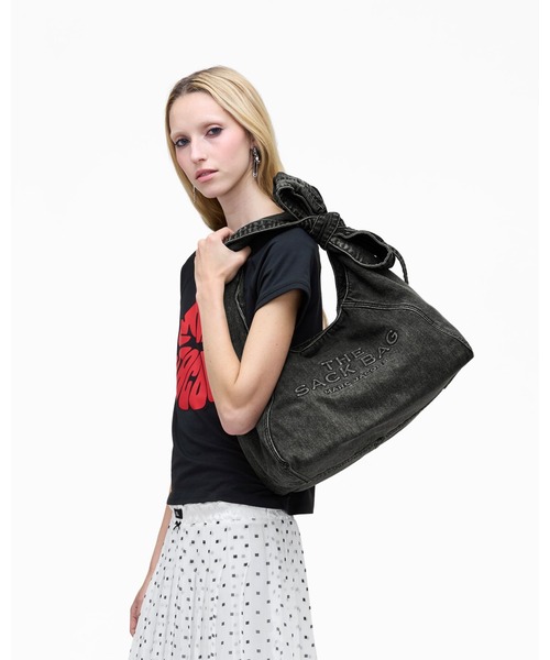 ショルダーバッグ バッグ THE BOW DENIM SACK BAG/ザ ボウ デニム サック バッグ レディース メンズの画像