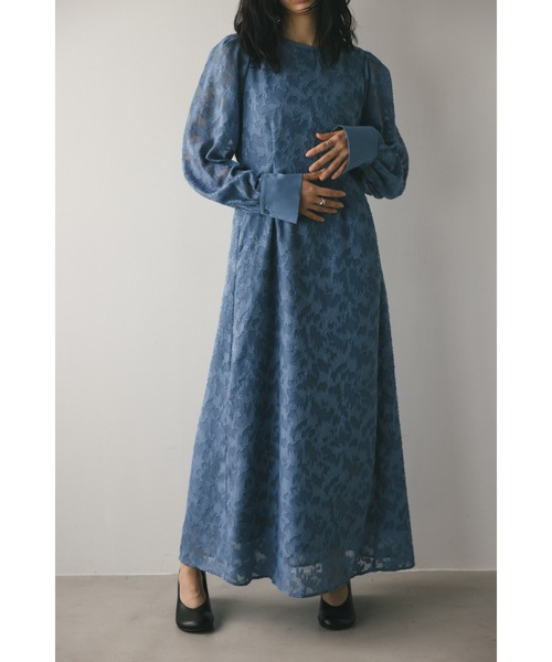 STYLEMIXER（スタイルミキサー） 長袖ワンピース MEDIUM サックス