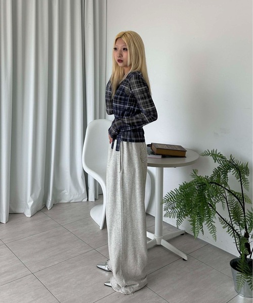 「sedacle girl」 長袖カットソー MEDIUM ボルドー レディース_画像3