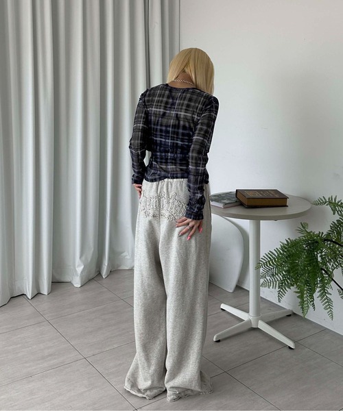 「sedacle girl」 長袖カットソー MEDIUM ボルドー レディース_画像5