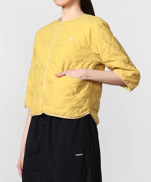 ジャケット ノーカラージャケット Gymphlex | インナーキルティングジャケット WOMEN レディース_18