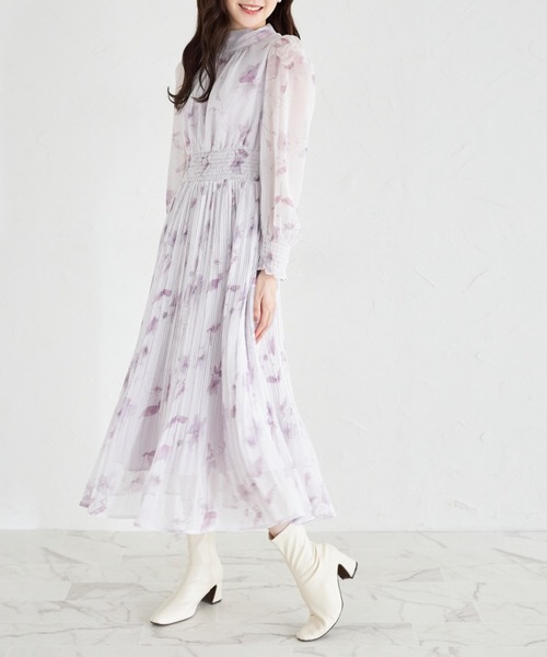 「tocco closet」 長袖ワンピース M ピンクベージュ レディース_画像4
