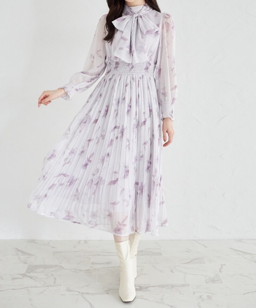 「tocco closet」 長袖ワンピース M ピンクベージュ レディース_画像8
