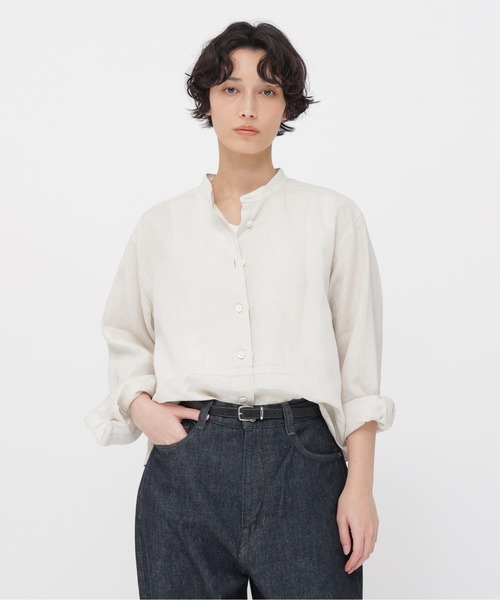 【MARGARETHOWELL】24SS FINE LINEN ブラウス MARGARET HOWELL（マーガレットハウエル） ブラウス シャツ SHIRTING