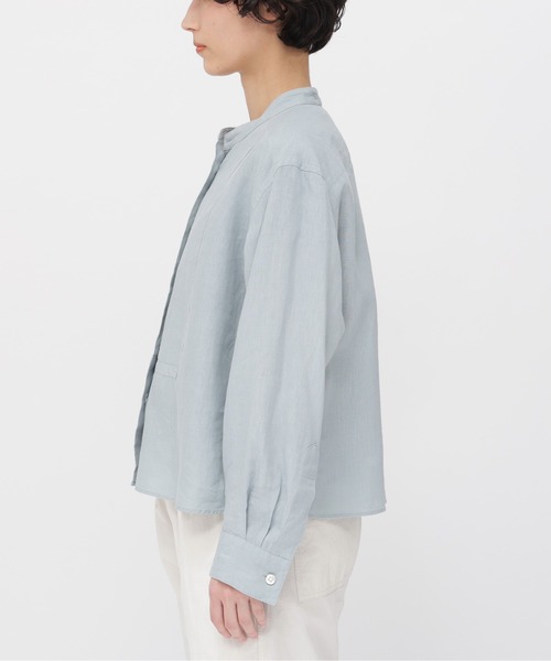 MARGARET HOWELL SHIRTING LINEN 定価38500円 578-5153010 サイズ1 長袖シャツ 25SS ライトブルー レディース マーガレットハウエル【中古】6-0329M♪ MARGARET HOWELL SHIRTING LINEN 定価38500円 578-5153010 サイズ1