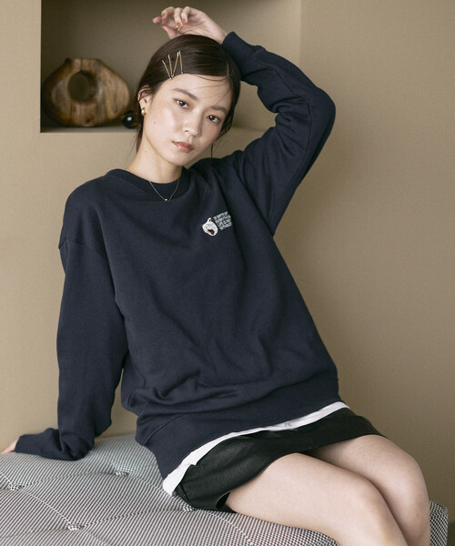 「Firsthand」 スウェットカットソー ONE SIZE グレー レディース_画像2
