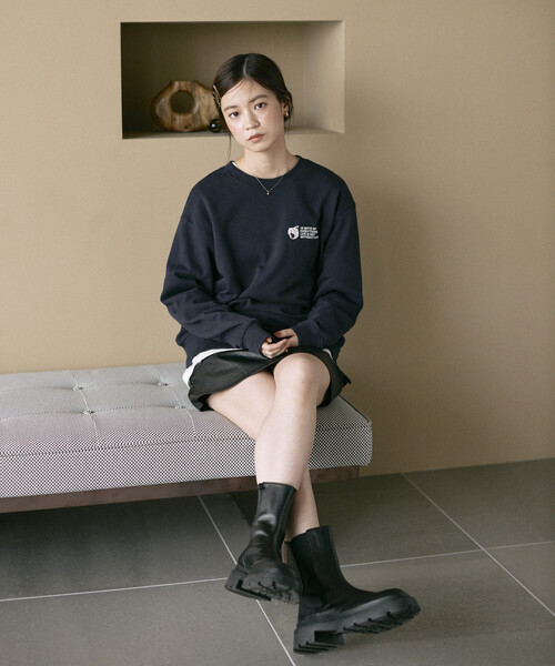 「Firsthand」 スウェットカットソー ONE SIZE グレー レディース_画像5