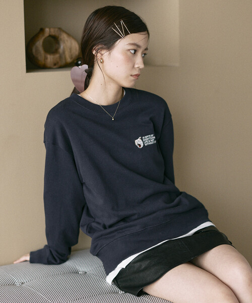 「Firsthand」 スウェットカットソー ONE SIZE グレー レディース_画像6